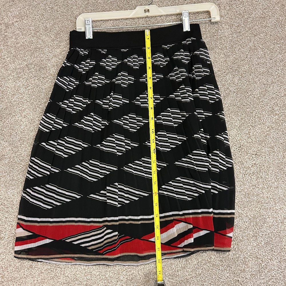 White House Black Market (WHBM) Pleated Lined Chiffon Skirt - Picture 4 of 8